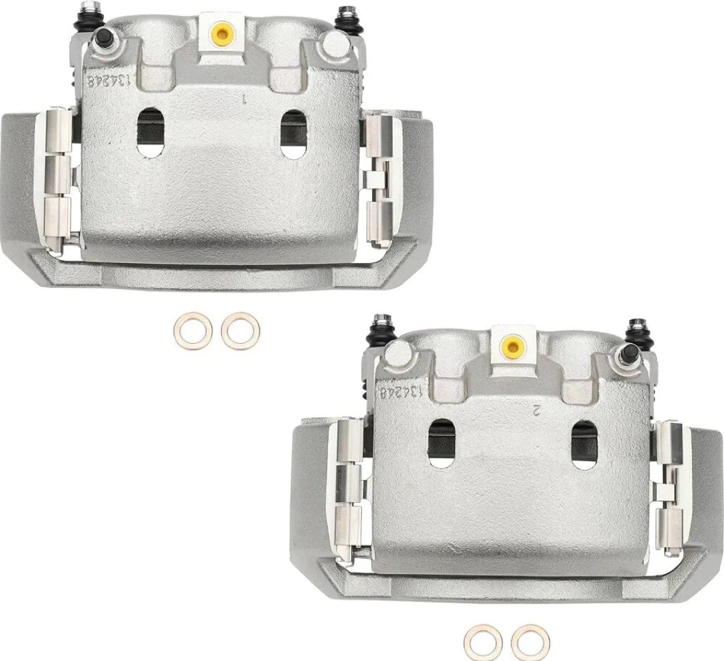 Front Brake Calipers w/ Brackets (Set of 2) for 2006–2008 Dodge Ram 1500 2500 3500 – LH & RH